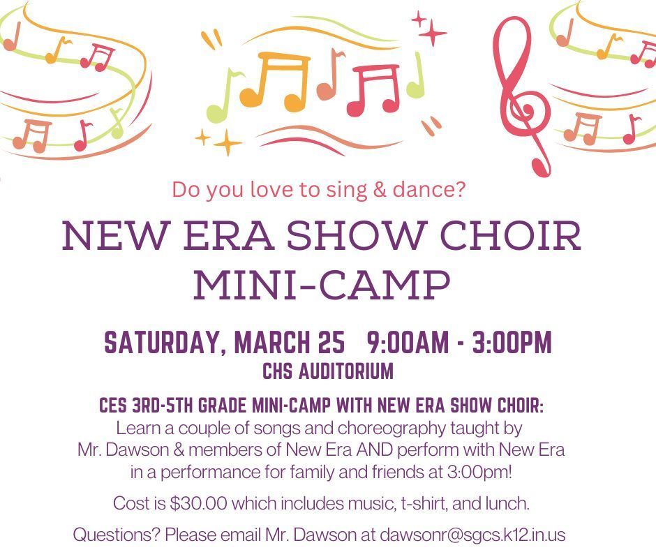 Show Choir Mini Camp Info